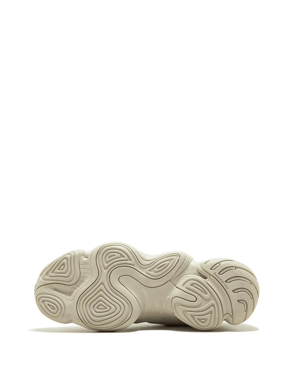 adidas Yeezy 500 Blush/Desert Rat Sneakers — Light Grey — Size US M 6 - US W 7.5 — Detail View