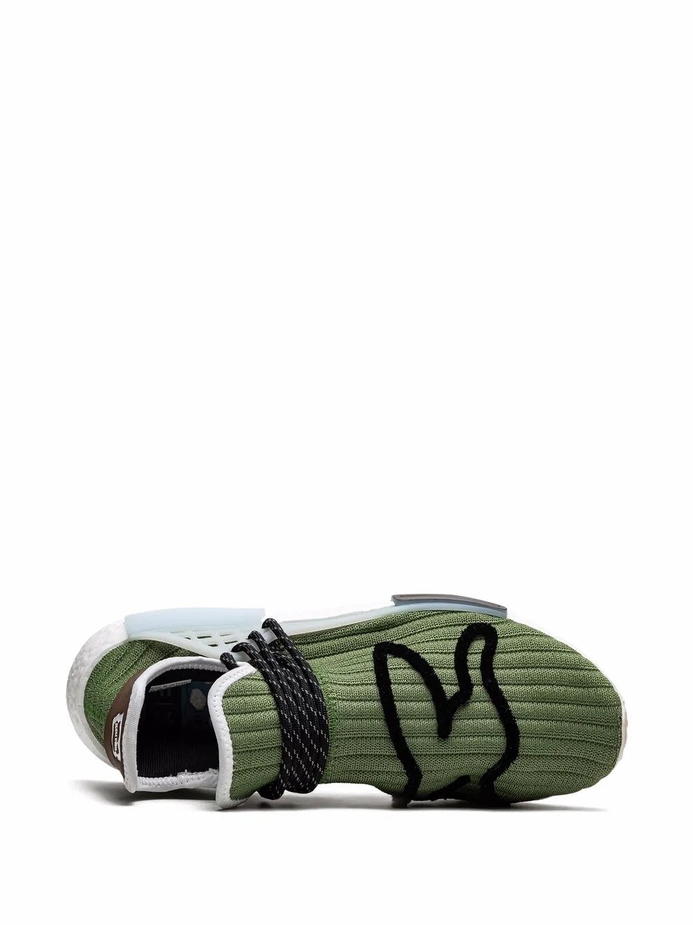 adidas X Bbc Ice Cream X Pharrell Hu Nmd Running Dog Sneakers — Green — Size US M 8 - US W 9.5 — Detail View