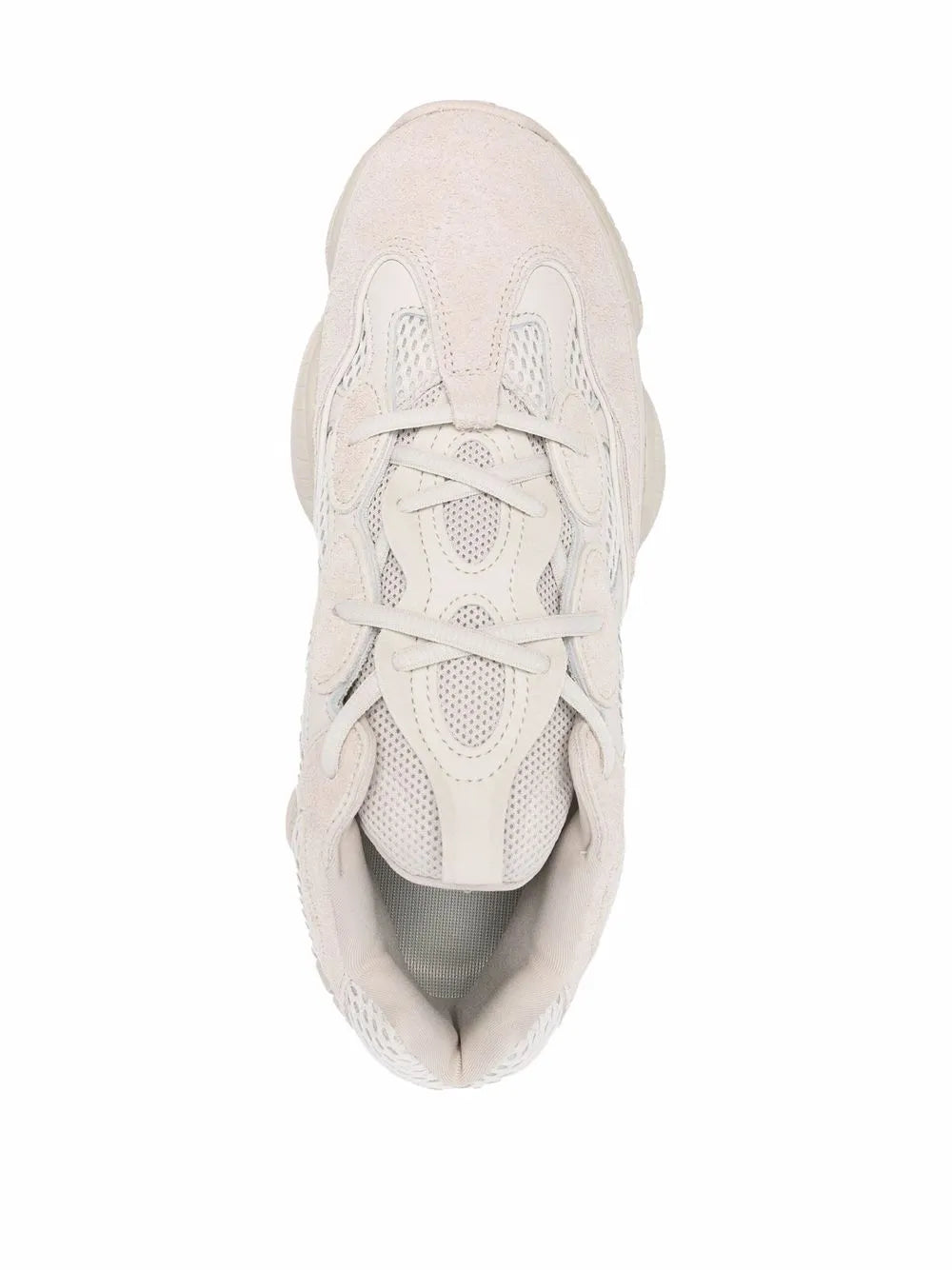 adidas Yeezy 500 Blush Sneakers — Blush — Size US M 6 - US W 7.5 — Top View