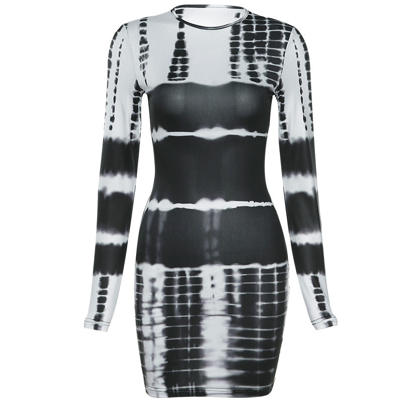 European And American Women"s Fashion Round — Black — Size L — Top View