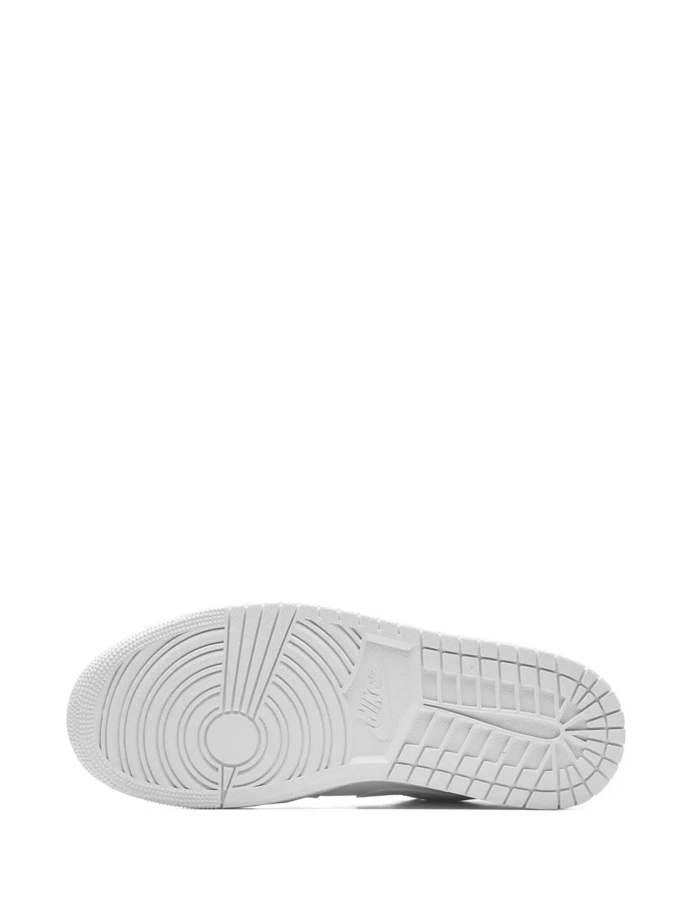 Air Jordan 1 Low White/White-White Sneakers — Same as shown — Size US M 9.5 - US W 11 — Top View