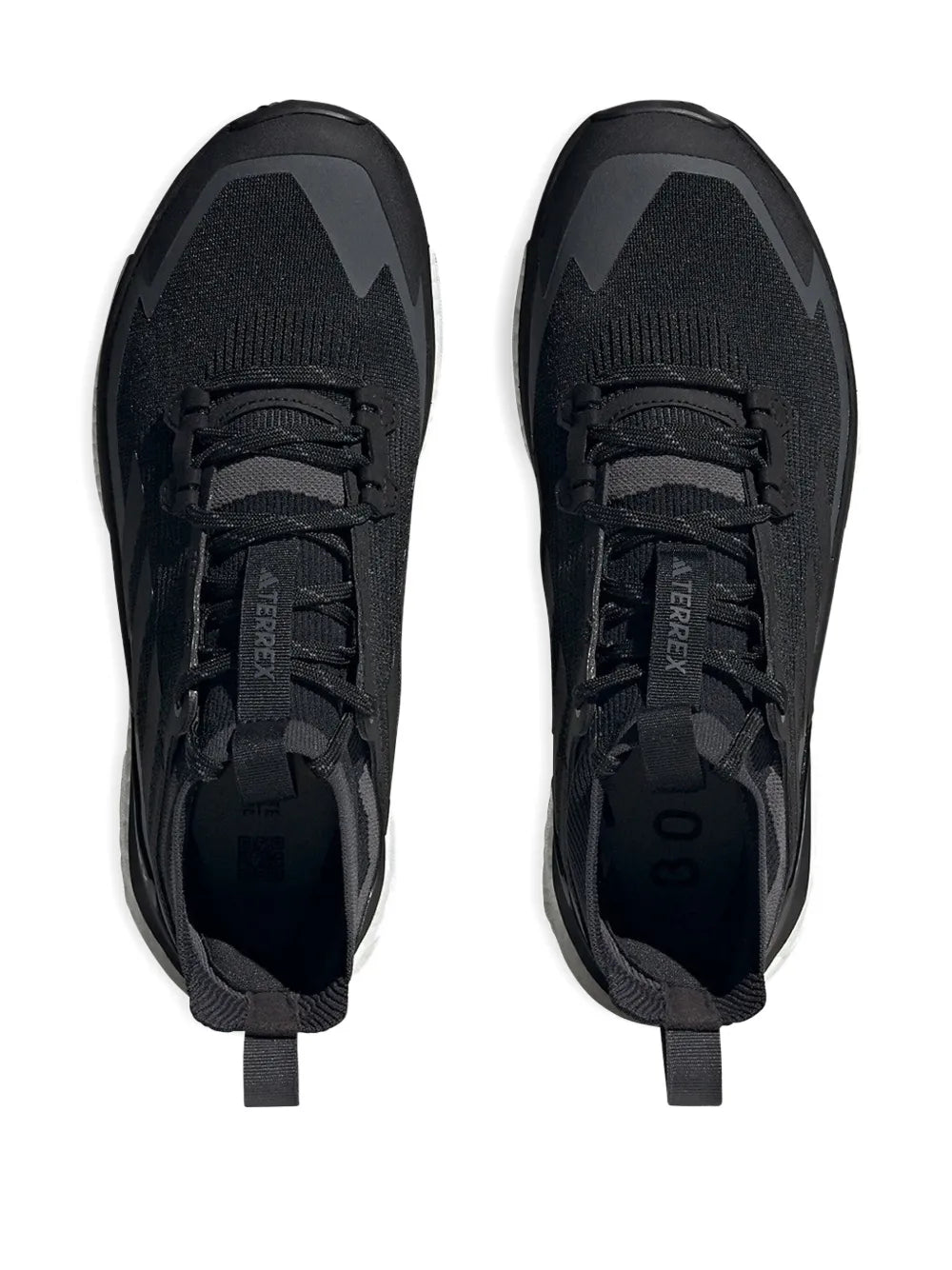adidas Terrex Free Hiker 2.0 Black/Grey Sneakers — Black — Size US M 9.5 - US W 11 — Side View