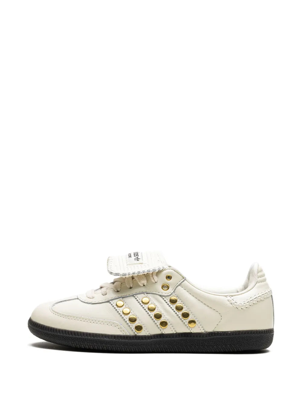 adidas X Wales Bonner Samba Studded Pack - Cream Sneakers — Cream White — Size US M 9 - US W 10.5 — Detail View