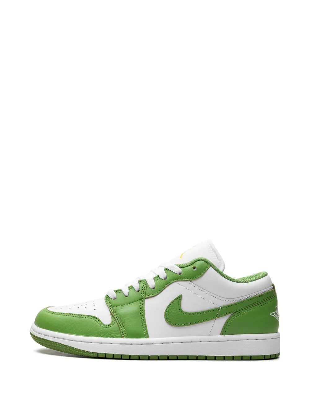Air Jordan 1 Low Se Chlorophyll Sneakers — White/Green — Size US M 9.5 - US W 11 — Detail View