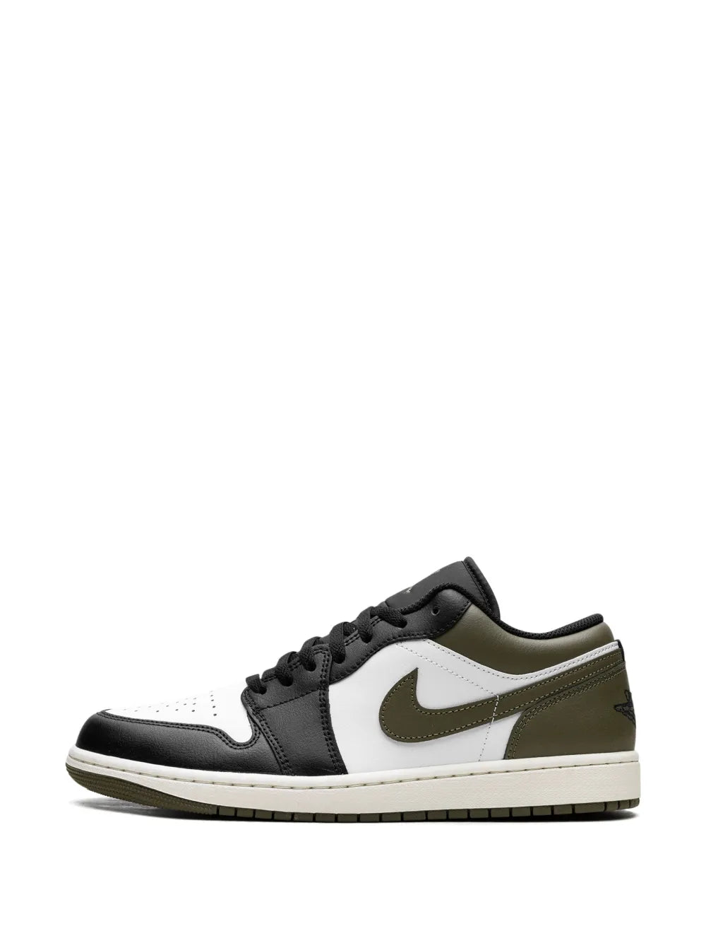 Air Jordan 1 Low Sneakers — White — Size US M 10.5 - US W 12 — Detail View