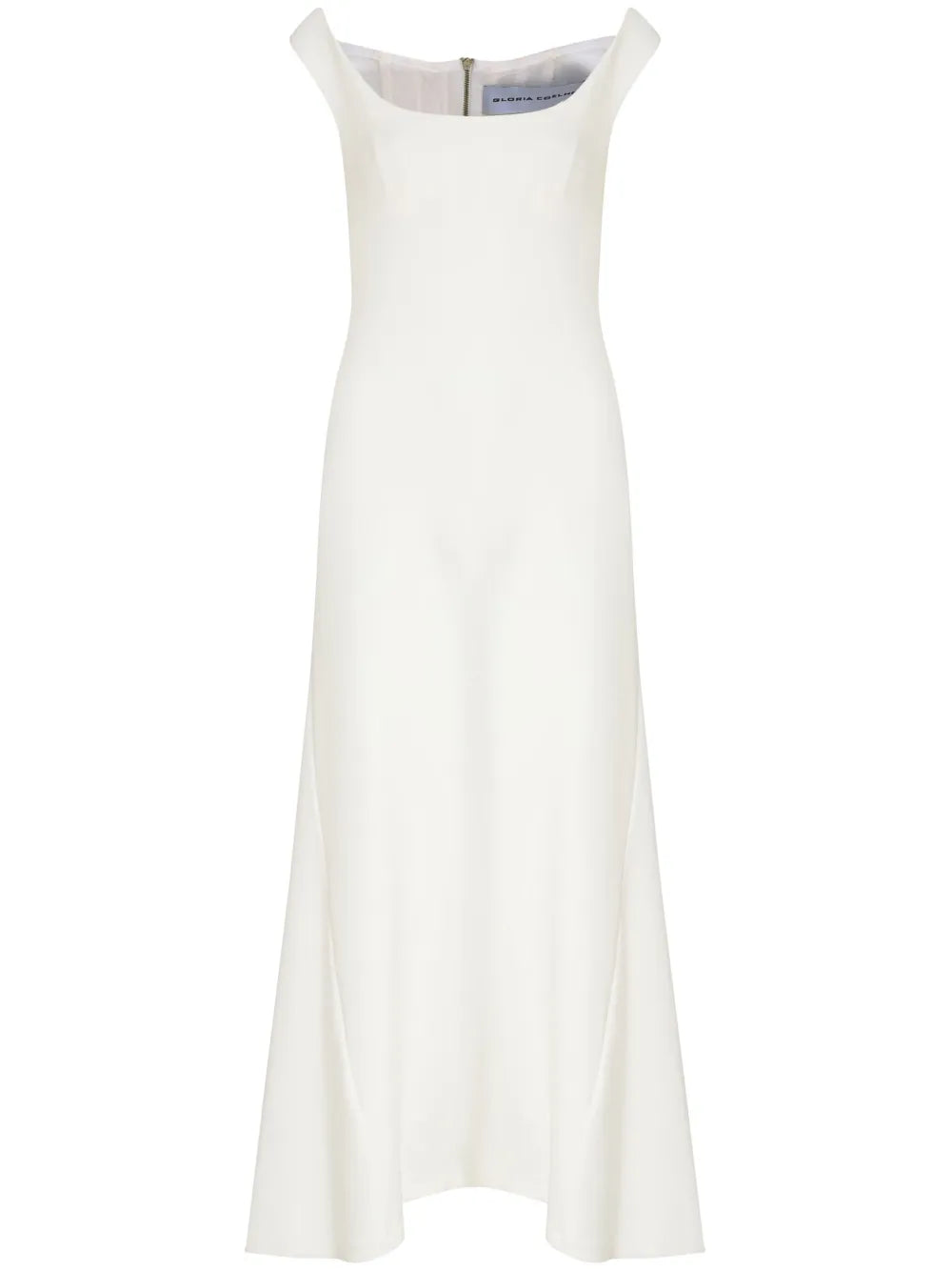 Gloria Coelho Corselet Regata Maxi Dress — White — Size XS — Front View