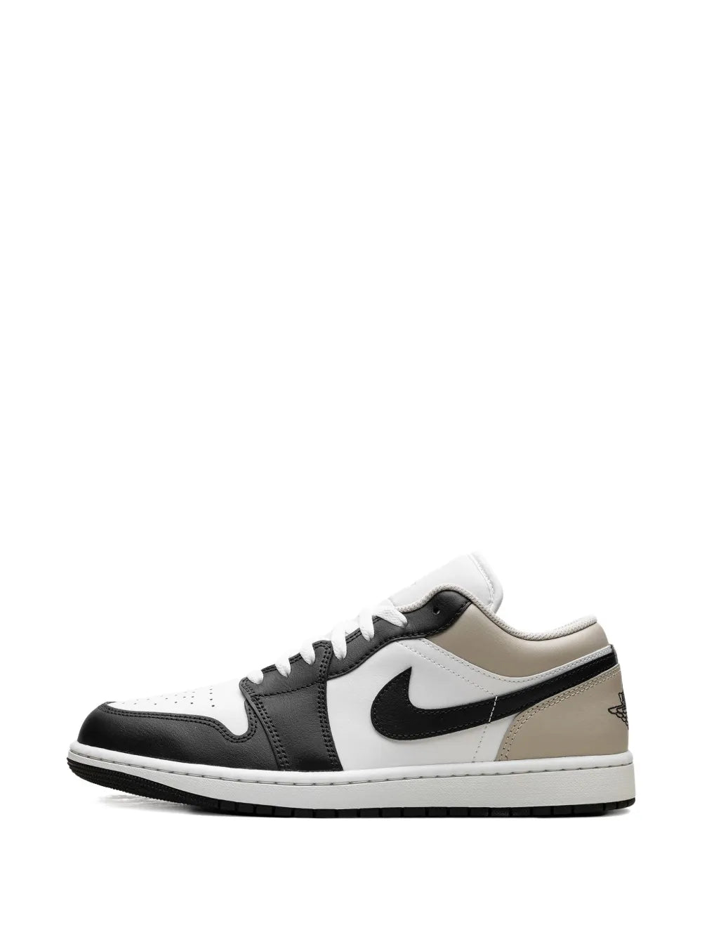 Air Jordan 1 Low Summit White/Rattan Sneakers — Black — Size US M 10.5 - US W 12 — Detail View
