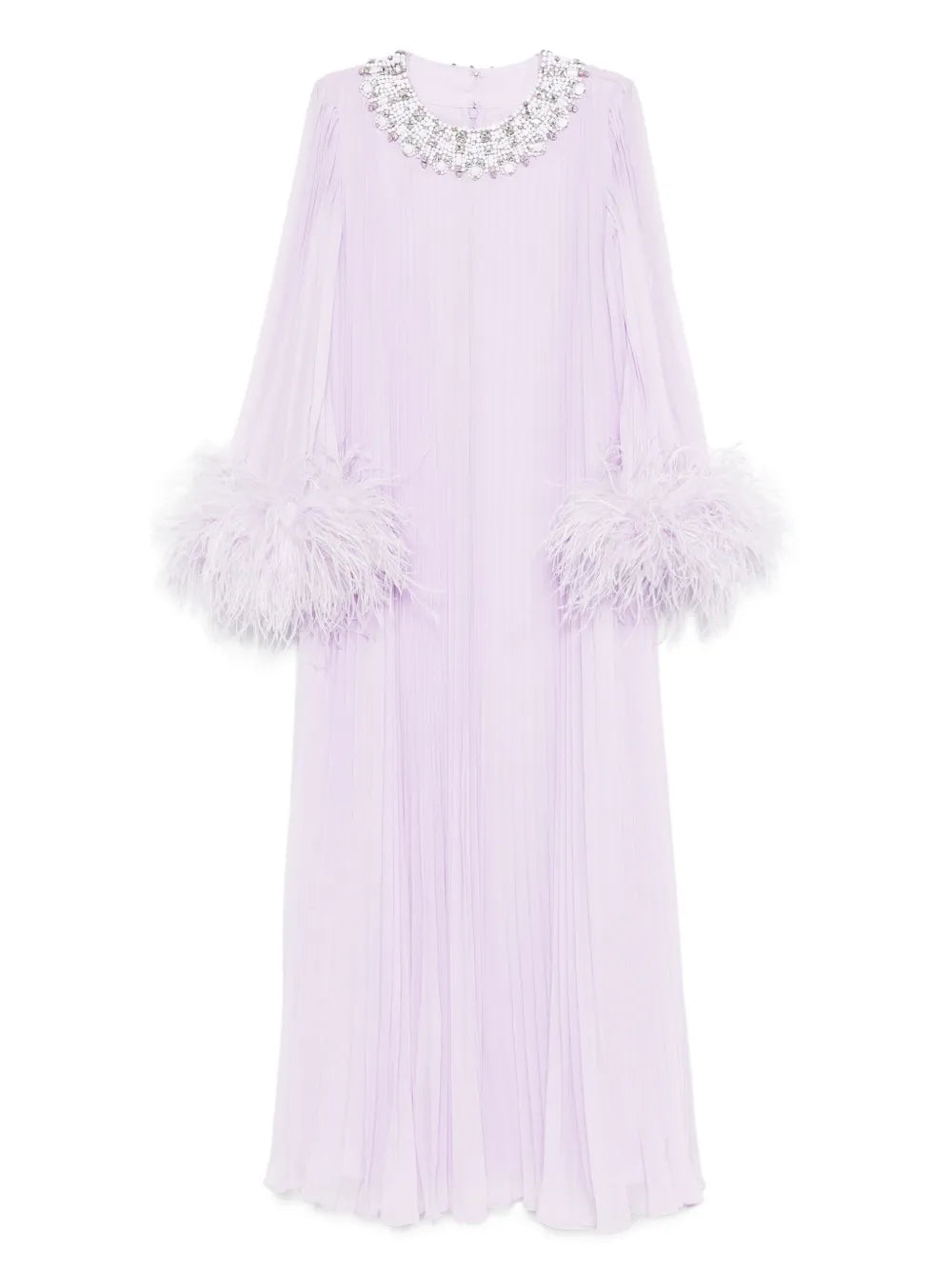 Self Portrait Chiffon Feather Detail Dress — Same as shown — Size XS — Front View