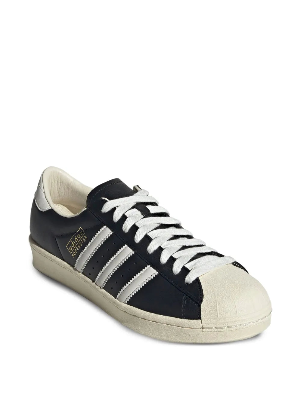 adidas Superstar Vintage Black/White/Antique Sneakers — Black — Size US M 9.5 - US W 11 — Side View