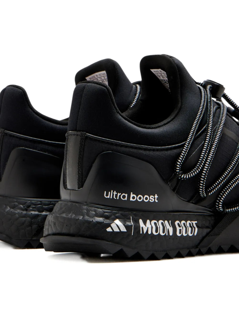adidas X Moon Boot Sneakers — Black — Size US M 6 - US W 7.5 — Top View