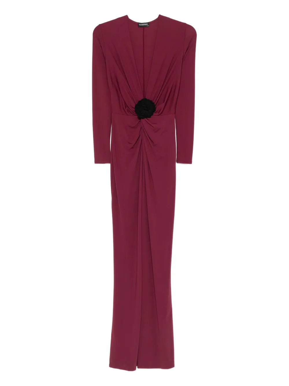 Roserry Mallorca Flower Embellished Twist Front Maxi Dress — Same as shown — Size XS — Front View