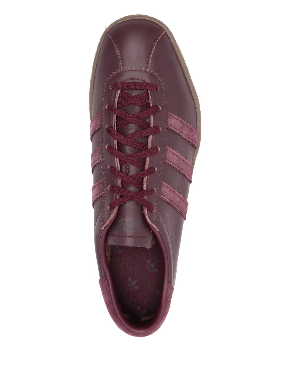 adidas Tobacco Leather Sneakers — Brown — Size US M 9.5 - US W 11 — Top View
