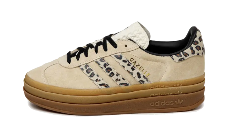Adidas Gazelle Bold Cream Black Leopard