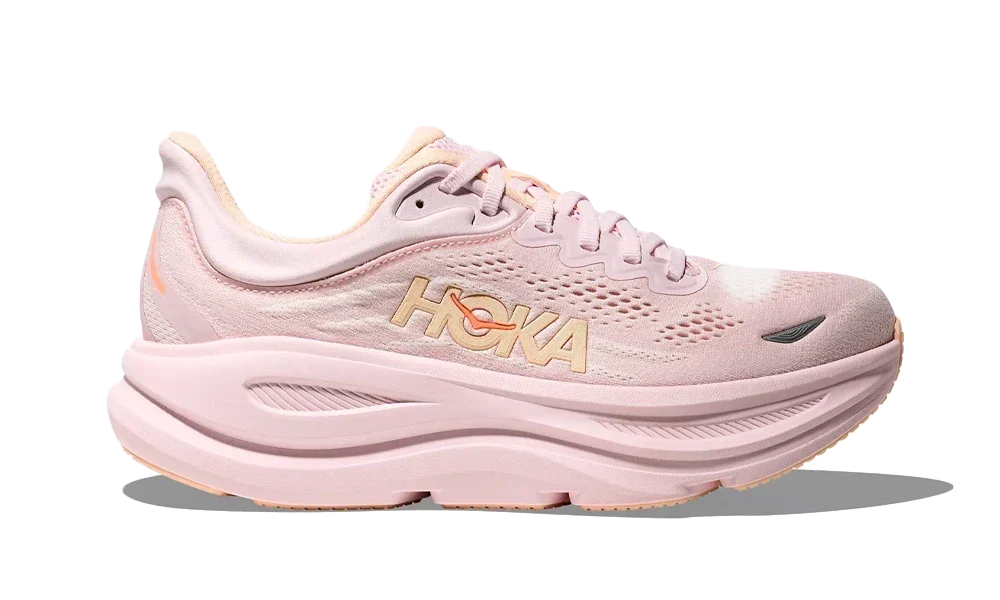 Hoka Bondi 9 W Lilac Cream Tangerine Glow — vue principale