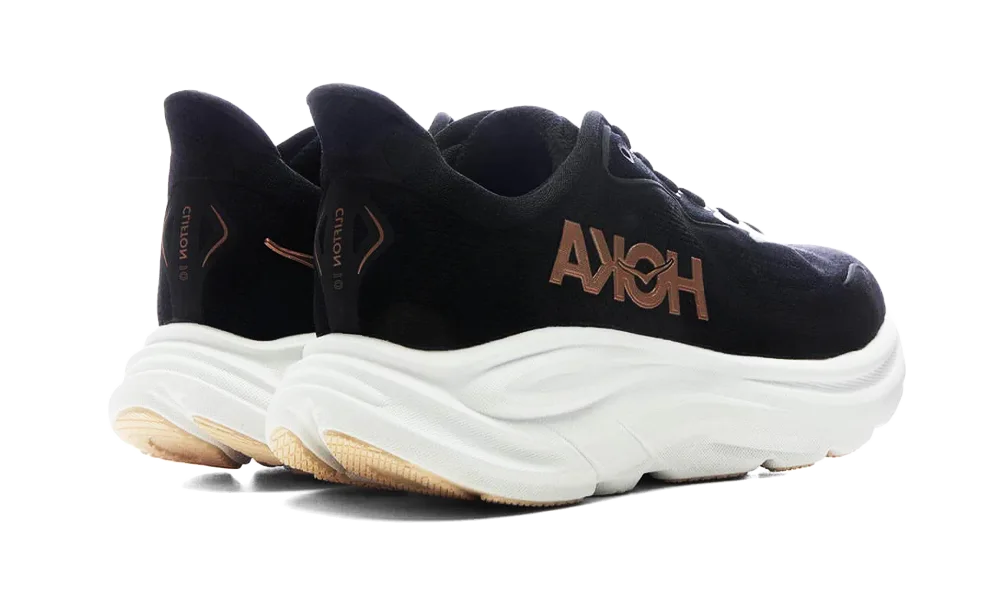 Hoka One Clifton 10 Black Rose Gold