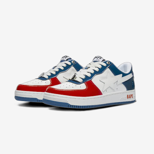 Bape Sta Low White Blue