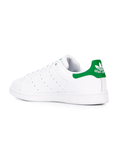 adidas Stan Smith Leather Sneakers — White/Green — Size US M 8 - US W 9.5 — Lifestyle View