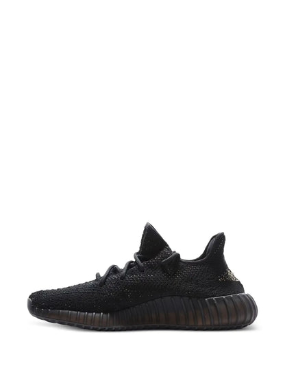 adidas Yeezy Boost 350 V2 Green Sneakers — Black/Light Green — Size US M 5.5 - US W 7 — Back View