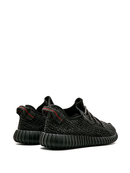 adidas Yeezy Boost 350 In Pirate Black Sneakers — Black — Size US M 9 - US W 10.5 — Back View