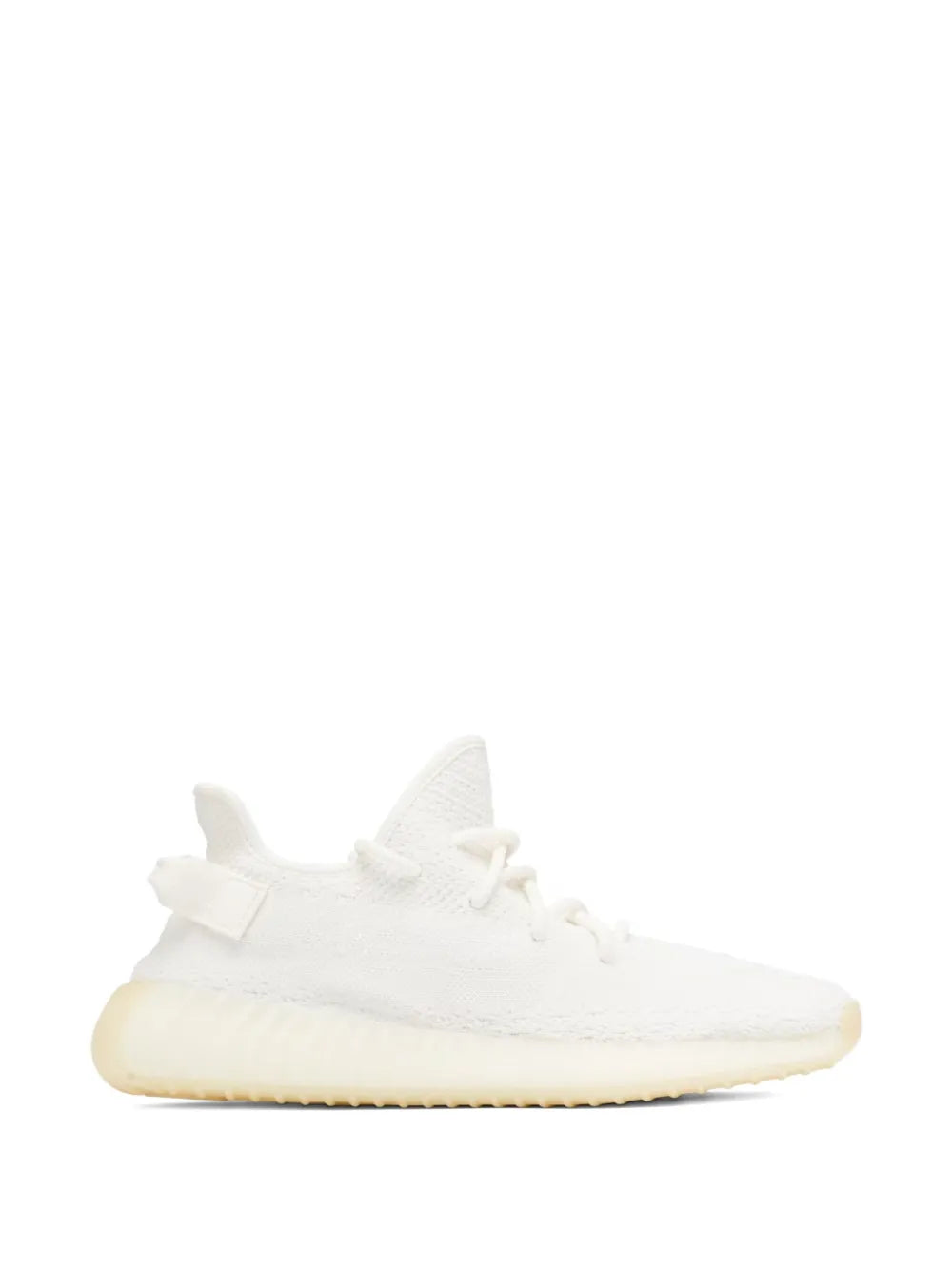 adidas Yeezy Boost 350 V2 Triple White Sneakers — White — Size US M 5.5 - US W 7 — Back View