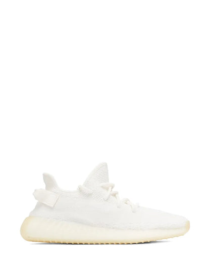 adidas Yeezy Boost 350 V2 Triple White Sneakers — White — Size US M 5.5 - US W 7 — Back View