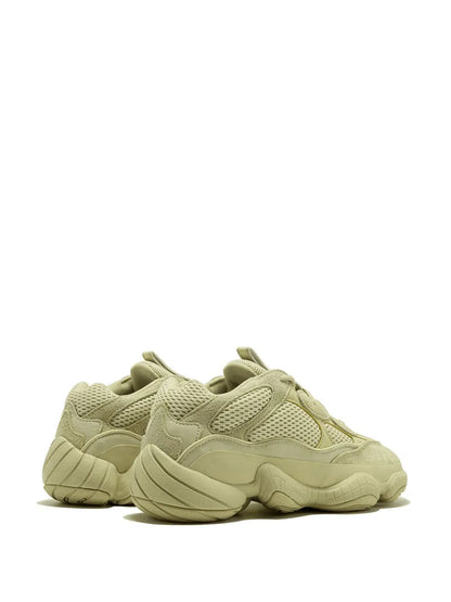 adidas Yeezy 500 Super Moon Yellow Sneakers — Light Yellow — Size US M 8 - US W 9.5 — Back View