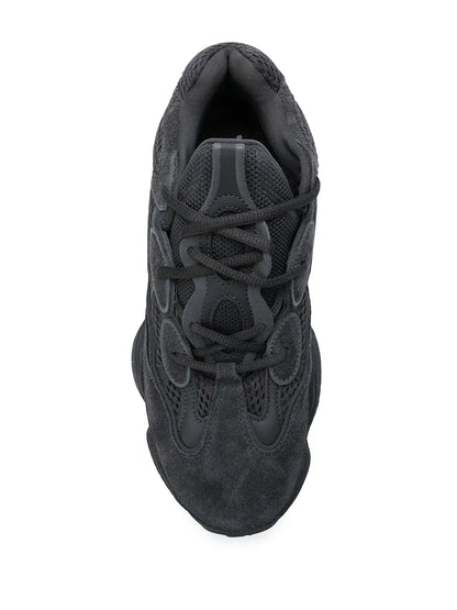 adidas Yeezy 500 Utility Black Sneakers — Black — Size US M 8 - US W 9.5 — Top View