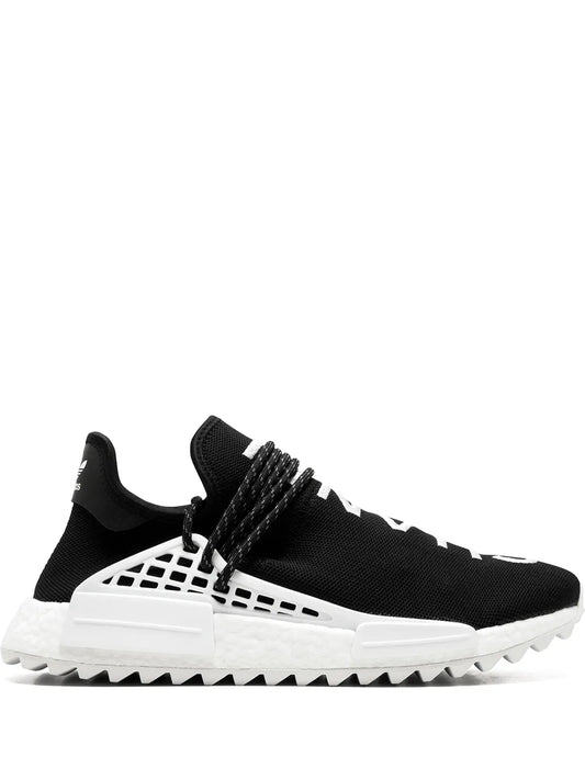 adidas X Pharrell Williams Cc Hu Nmd Chanel Sneakers — Black/White — Size US M 7 - US W 8.5 — Front View