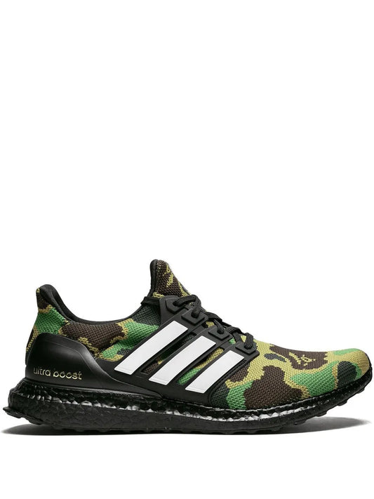 adidas X Bape Ultraboost 1St Camo Green Sneakers — Same as shown — Size US M 8 - US W 9.5 — Front View