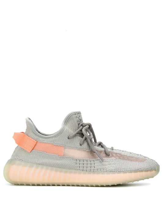adidas Yeezy Boost 350 V2 True Form Sneakers — Grey/Orange — Size US M 5.5 - US W 7 — Front View