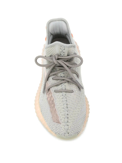 adidas Yeezy Boost 350 V2 True Form Sneakers — Grey/Orange — Size US M 5.5 - US W 7 — Top View