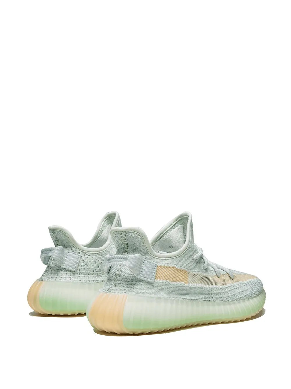 adidas Yeezy Boost 350 V2 Hyper Space Sneakers — Light Blue — Size US M 5.5 - US W 7 — Back View