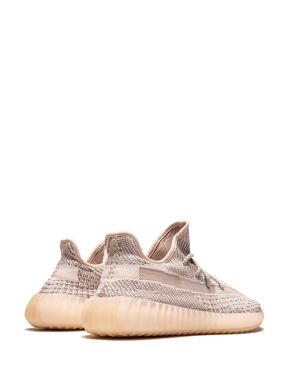 adidas Yeezy Boost 350 V2 Synth Reflective Sneakers — Light Beige — Size US M 5.5 - US W 7 — Back View