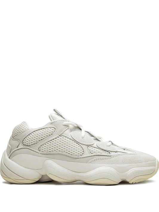 adidas Yeezy 500 Bone White Sneakers — Light Grey — Size US M 6 - US W 7.5 — Front View