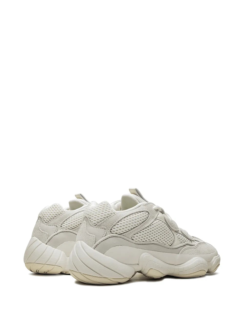 adidas Yeezy 500 Bone White Sneakers — Light Grey — Size US M 6 - US W 7.5 — Back View