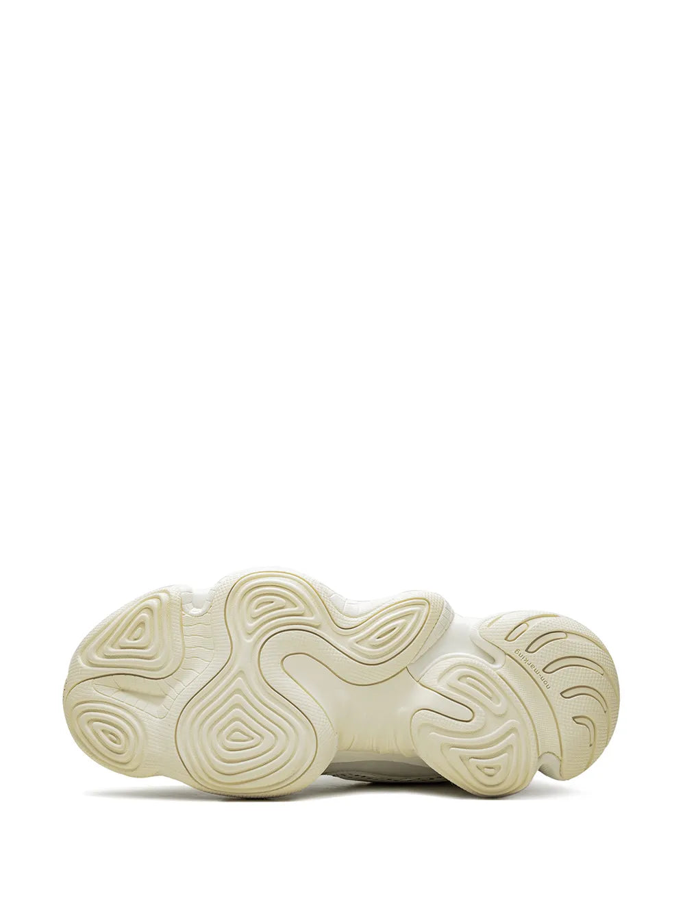 adidas Yeezy 500 Bone White Sneakers — Light Grey — Size US M 6 - US W 7.5 — Top View