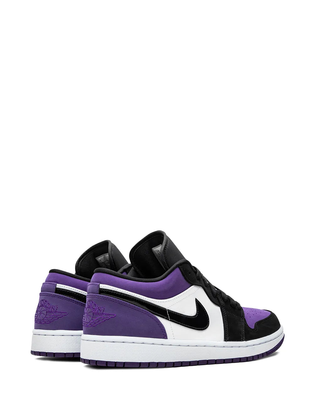 Air Jordan 1 Low Court Purple Sneakers — Same as shown — Size US M 10.5 - US W 12 — Back View