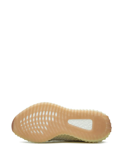 adidas Yeezy Boost 350 V2 Citrin Reflective  Sneakers — Light Grey/Light Green — Size US M 11 - US W 12.5 — Top View