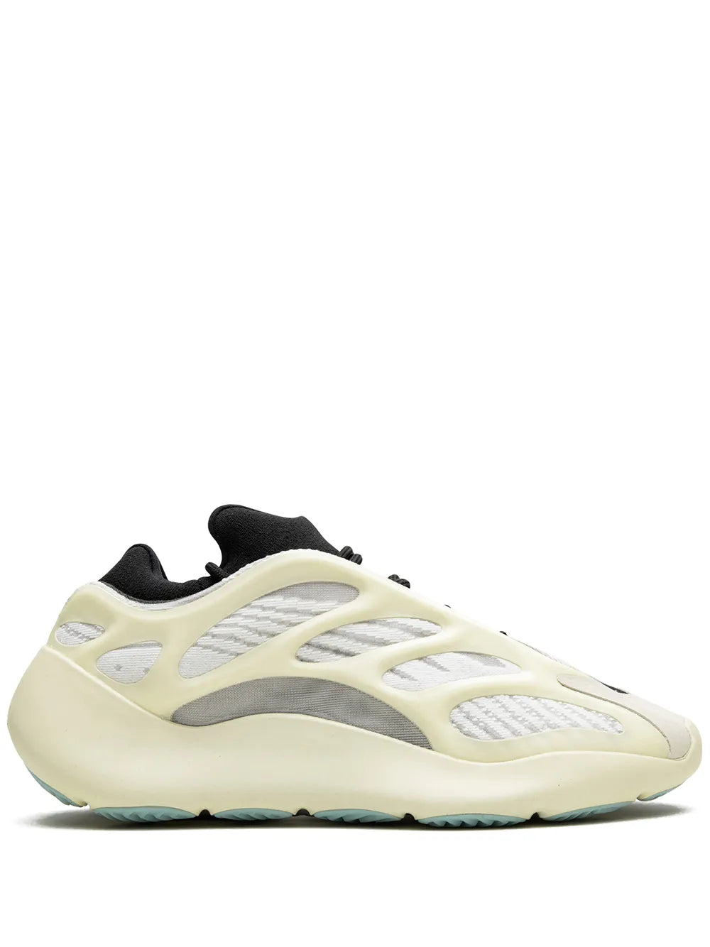 adidas Yeezy 700 V3 Azael Sneakers — Black/Cream White — Size US M 9 - US W 10.5 — Front View