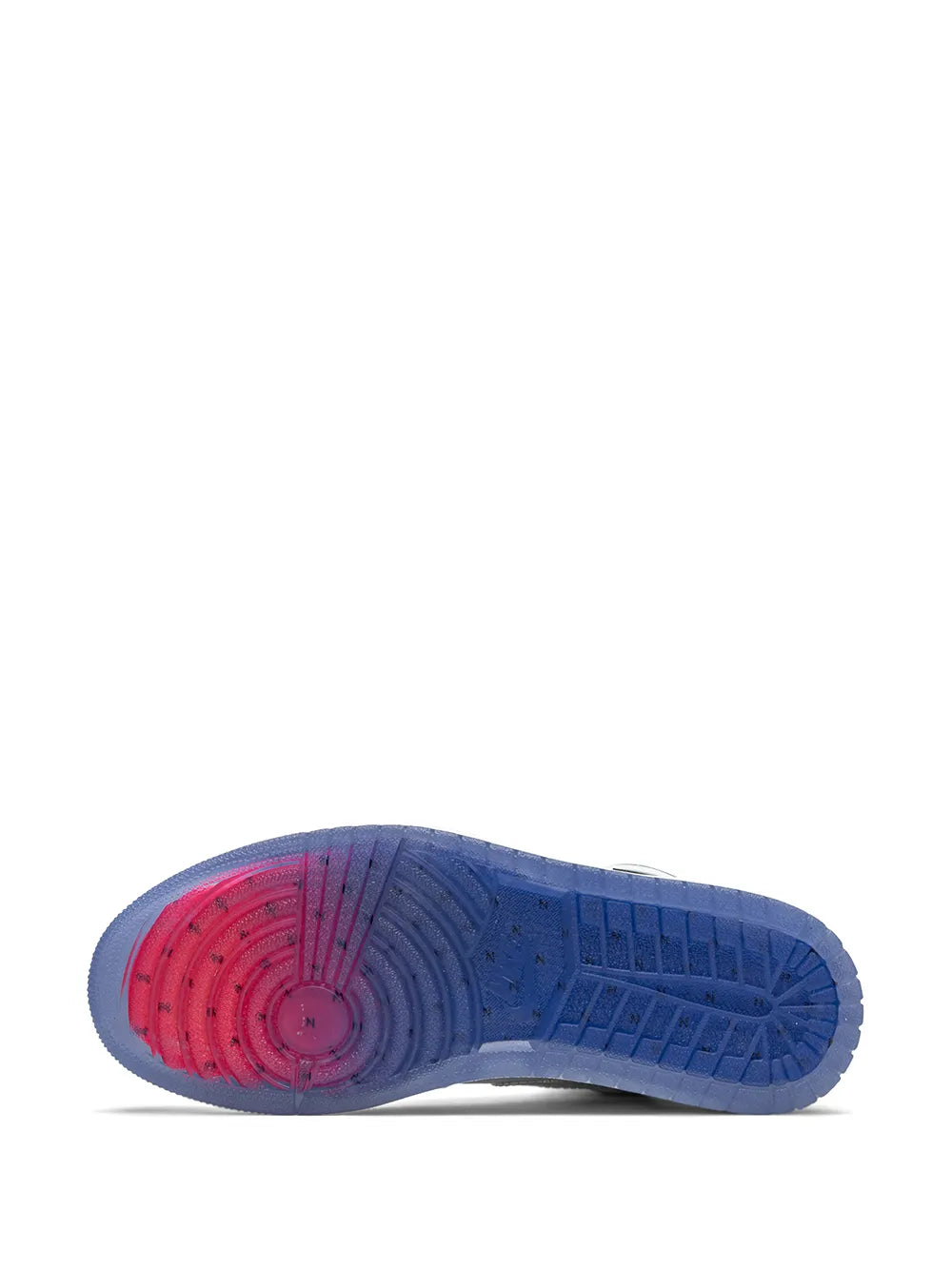 Air Jordan 1 High Zoom Racer Blue Sneakers — White/Racer Blue — Size US M 8.5 - US W 10 — Top View