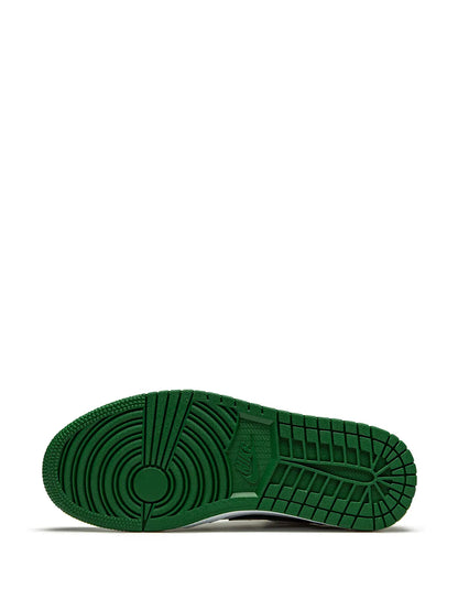 Air Jordan 1 Low Pine Green Sneakers — Pine Green/Black/White — Size US M 10.5 - US W 12 — Top View