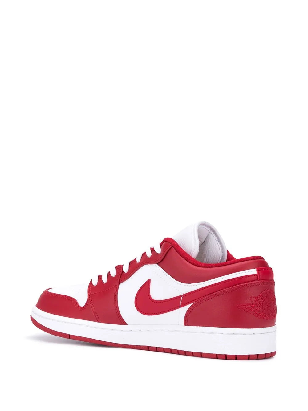 Air Jordan 1 Low Gym Red Sneakers — Gym Red/White — Size US M 11.5 - US W 13 — Back View