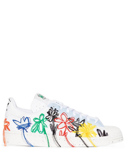 adidas X Sean Wotherspoon Superstar Superearth Sneakers — White — Size US M 9 - US W 10.5 — Front View