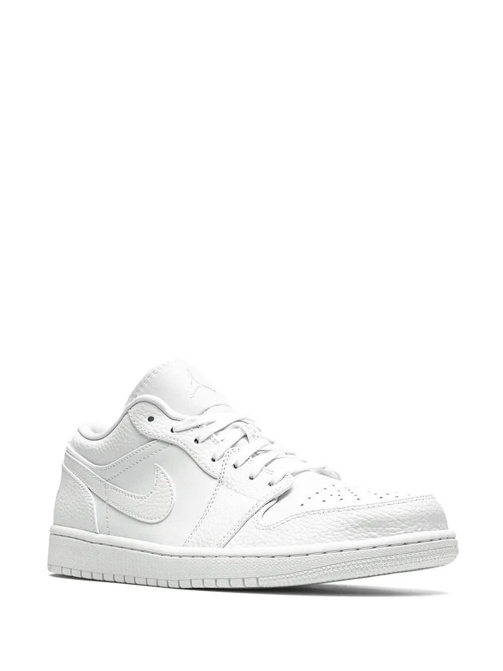 Air Jordan 1 Low Triple White Sneakers — White — Size US M 9.5 - US W 11 — Side View
