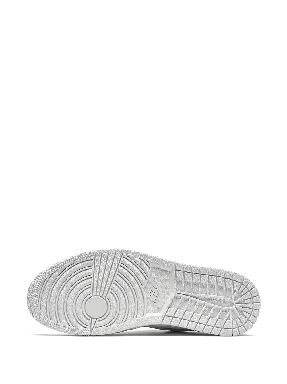 Air Jordan 1 Low Triple White Sneakers — White — Size US M 9.5 - US W 11 — Top View