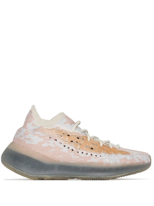 adidas Yeezy Boost 380 Pepper Sneakers — Light Grey/Light Brown — Size US M 8.5 - US W 10 — Front View