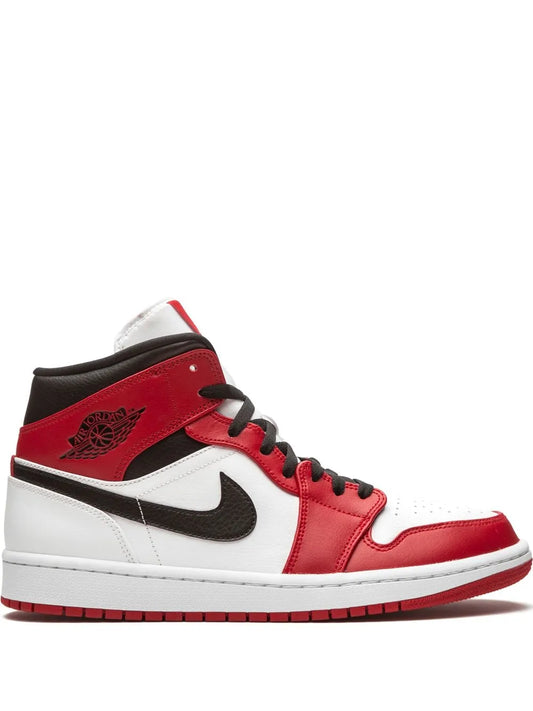 Air Jordan 1 Mid Chicago 2020 Sneakers — Red/White/Black — Size US M 10.5 - US W 12 — Front View