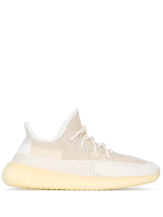 adidas Yeezy Boost 350 V2 Natural Sneakers — Beige — Size US M 5.5 - US W 7 — Front View