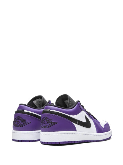 Air Jordan 1 Low Court Purple Sneakers — Same as shown — Size US M 9.5 - US W 11 — Back View