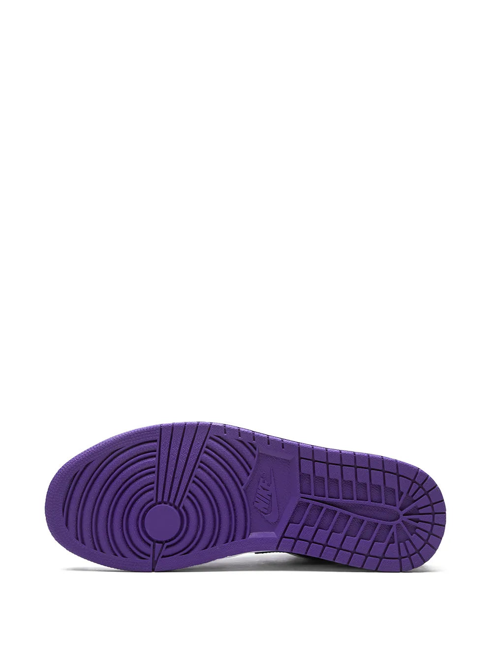 Air Jordan 1 Low Court Purple Sneakers — Same as shown — Size US M 9.5 - US W 11 — Top View
